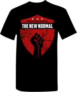 The new normal black t-shirt