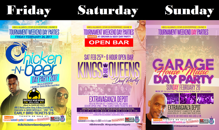 A series of posters advertising various events.