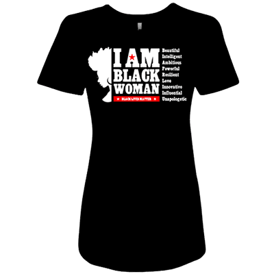 I am black women t-shirt`