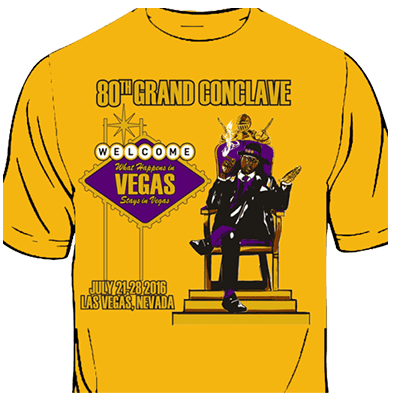 80th grand conclave Las Vegas yellow t-shirt