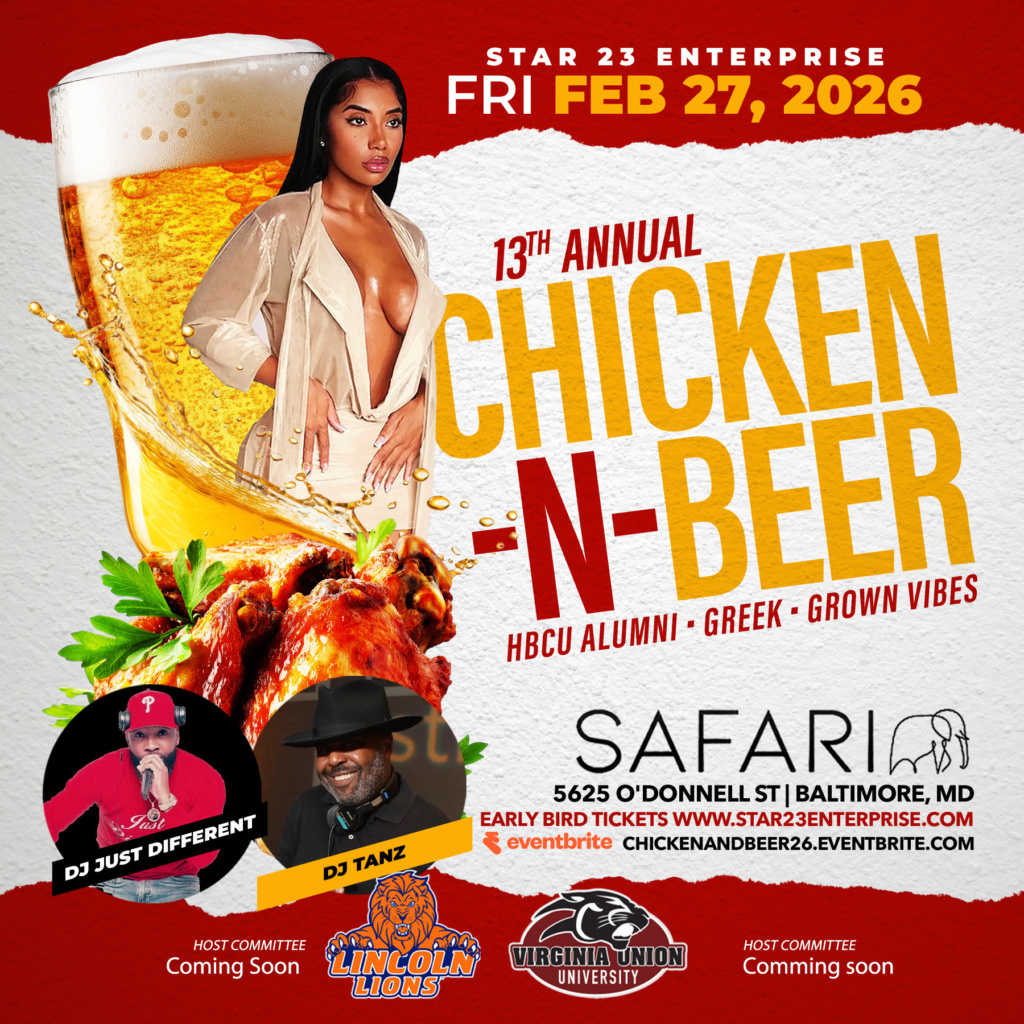 Chicken & Beer Day Party Baltimore Tournament Weekend CIAA Style flyer