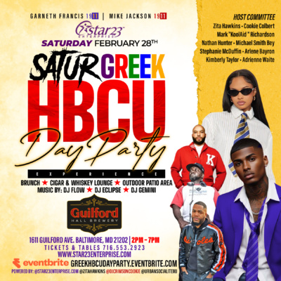 People partying at the Saturday Greek Day Party during the Baltimore HBCU & Greek Weekend Takeover