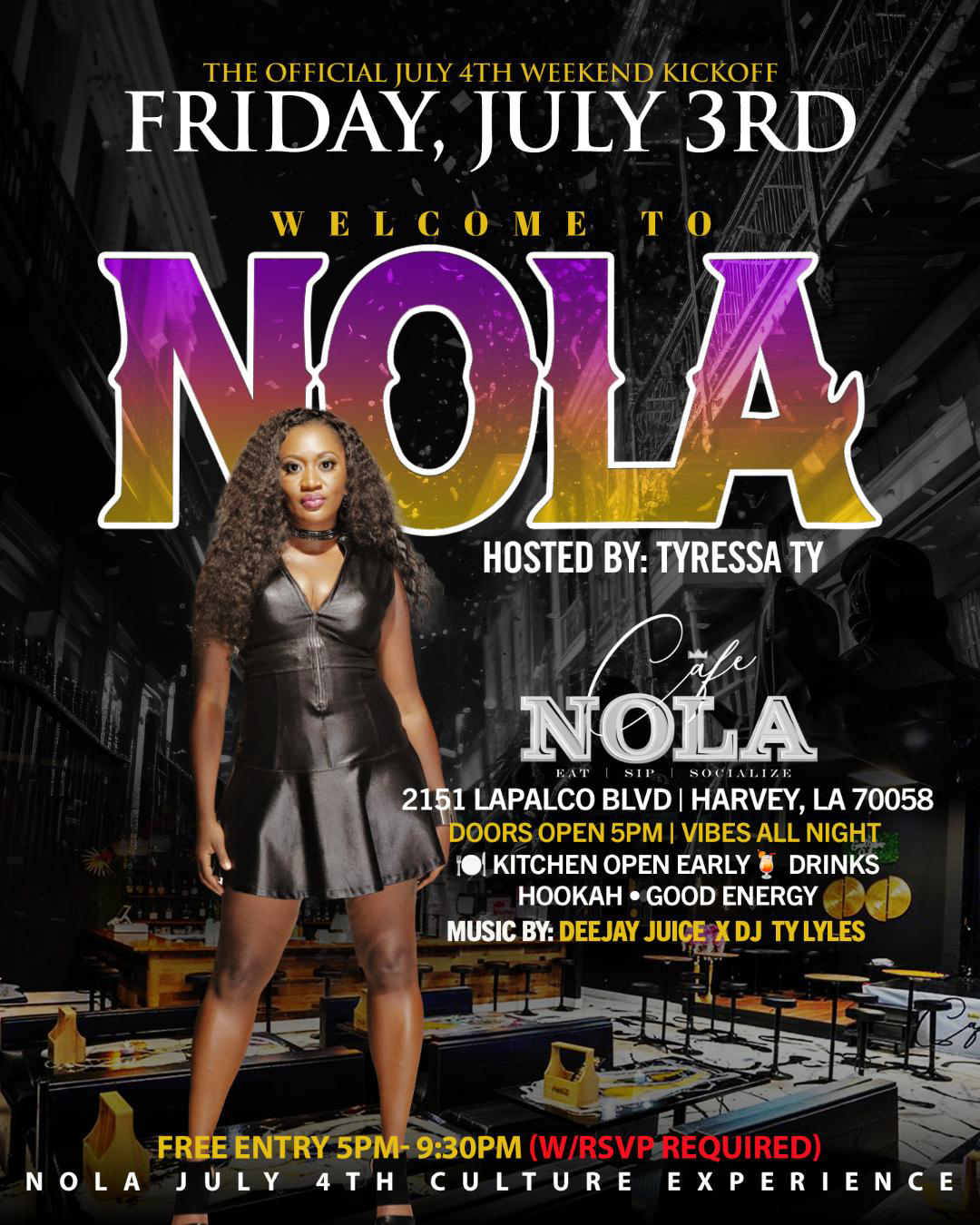Welcome to NOLA Happy Hour Party Experience July 3 2026 New Orleans